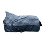 HKM 1200D 100g Highneck Rug -Glasgow- #colour_deep-blue-check