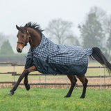 HKM 1200D 300g Highneck Rug -Glasgow- #colour_deep-blue-check