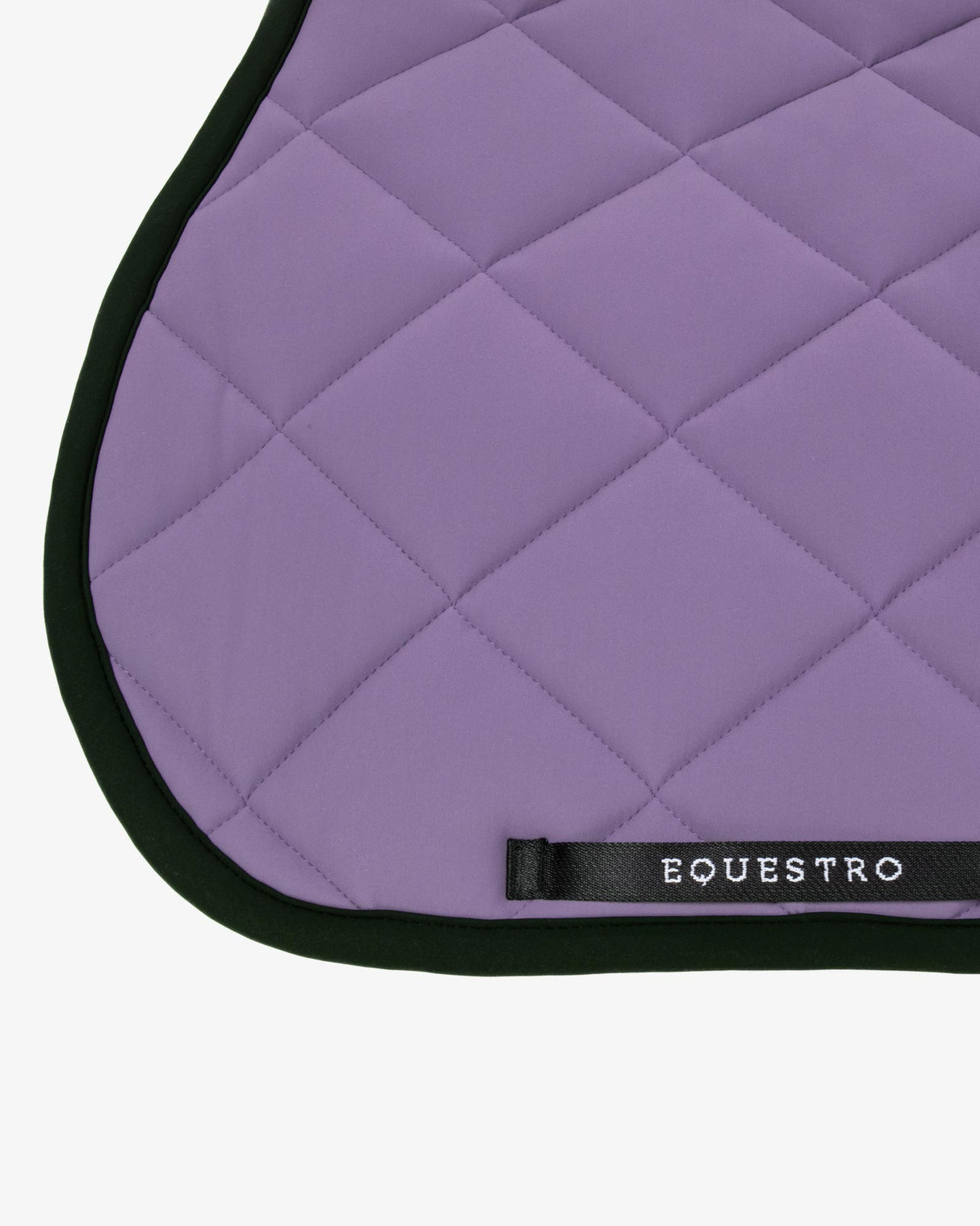 Jumping saddle pad with embroidered logo black line edition - DAHLIA PURPLE