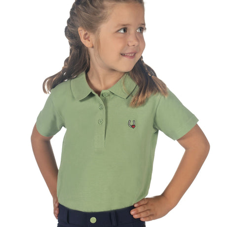 HKM Children's Polo Shirt -Claire- #colour_jade-green