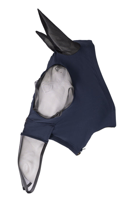 HKM Anti-Fly Mask -Elastic- with Nose #colour_deep-blue