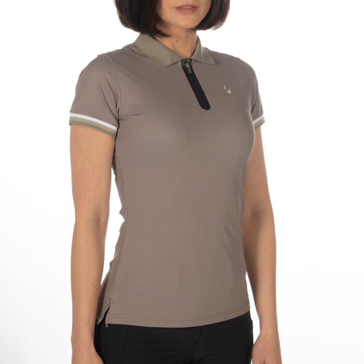 HKM Ladies Polo Shirt -Amalfi- #colour_taupe