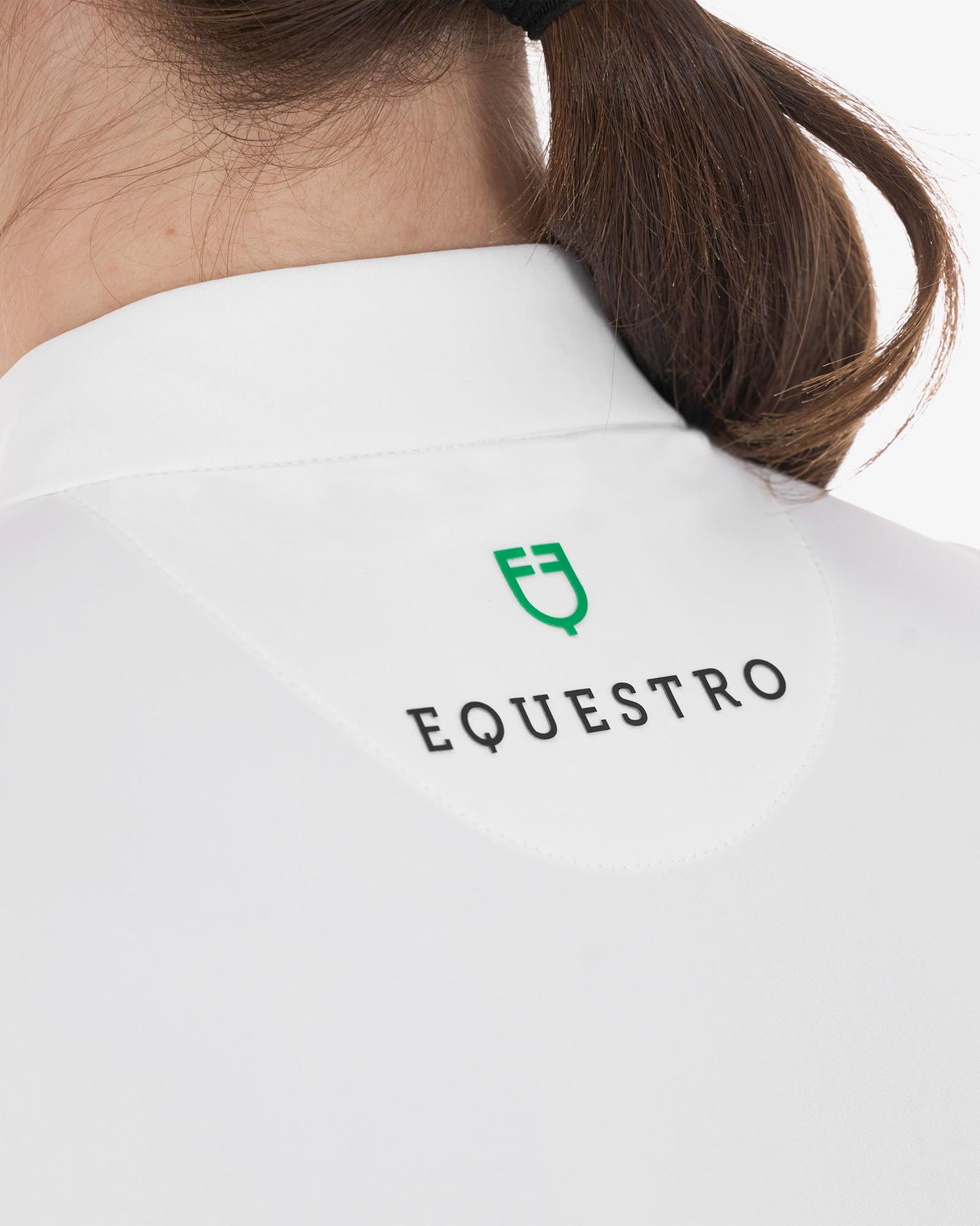 Equestro Women's Slim Fit Competition Polo Shirt With Ruffles