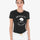 Equestro Women's Monaco Cotton T-Shirt With Rhinestones #colour_black