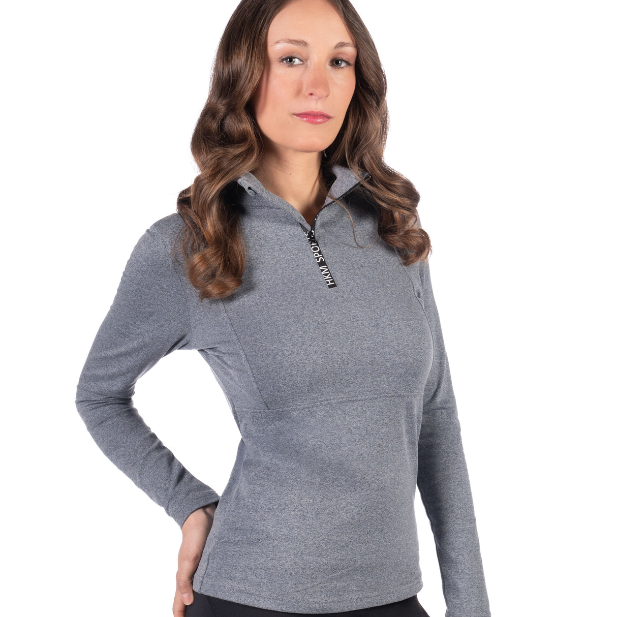 HKM Ladies Functional Shirt -Supersoft II- Melange #colour_deep-blue
