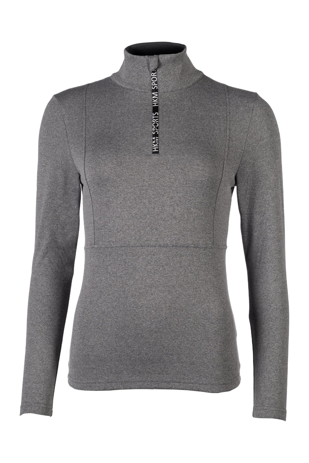 HKM Ladies Functional Shirt -Supersoft II- Melange #colour_grey-mottled