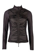 HKM Ladies Jersey/Nylon Jacket -Prag II- Style #colour_dark-brown