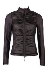 HKM Ladies Jersey/Nylon Jacket -Prag II- Style #colour_dark-brown