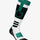 Equestro Sock In Technical And Breathable Fabric With Logo #colour_green-black-white