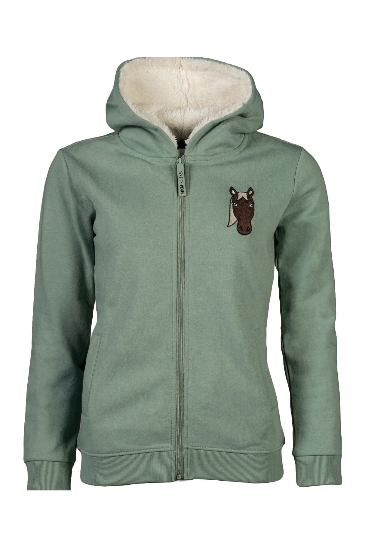 HKM Children's Sweat Jacket -Mia- #colour_sage