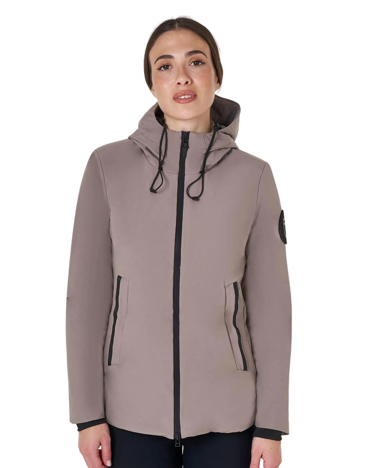 Equestro Down Jacket Water And Wind Repellent #colour_brown