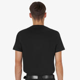 Equestro Men's Basic T-Shirt With Tone-On-Tone Logo #colour_black