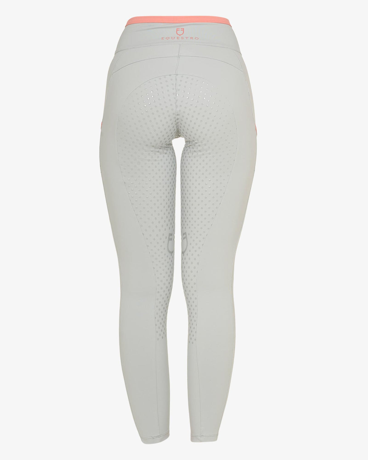 Women's leggings with perforated decorations - HARBOR MIST