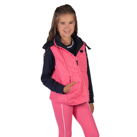HKM Children's Turning Vest -Maui- #colour_pink-navy