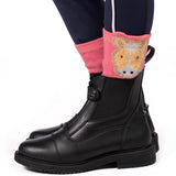 HKM Riding Socks -Maui- #colour_pink