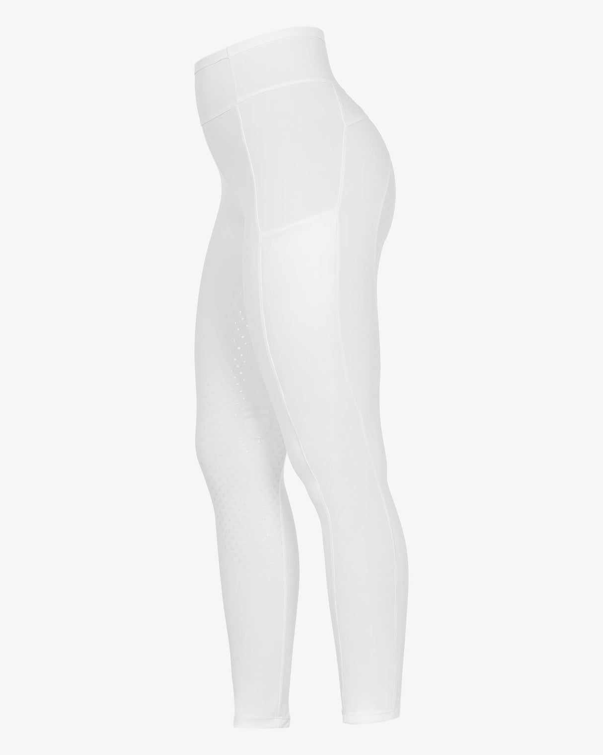 Women's leggings with perforated decorations - WHITE