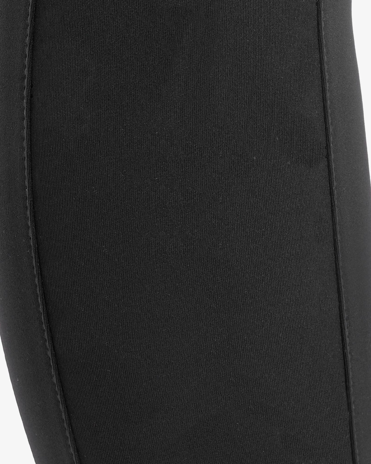 Women's leggings with perforated decorations - BLACK