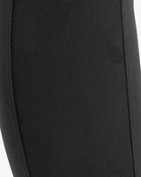 Women's leggings with perforated decorations - BLACK