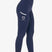 Women's leggings with perforated decorations - NAVY BLAZER