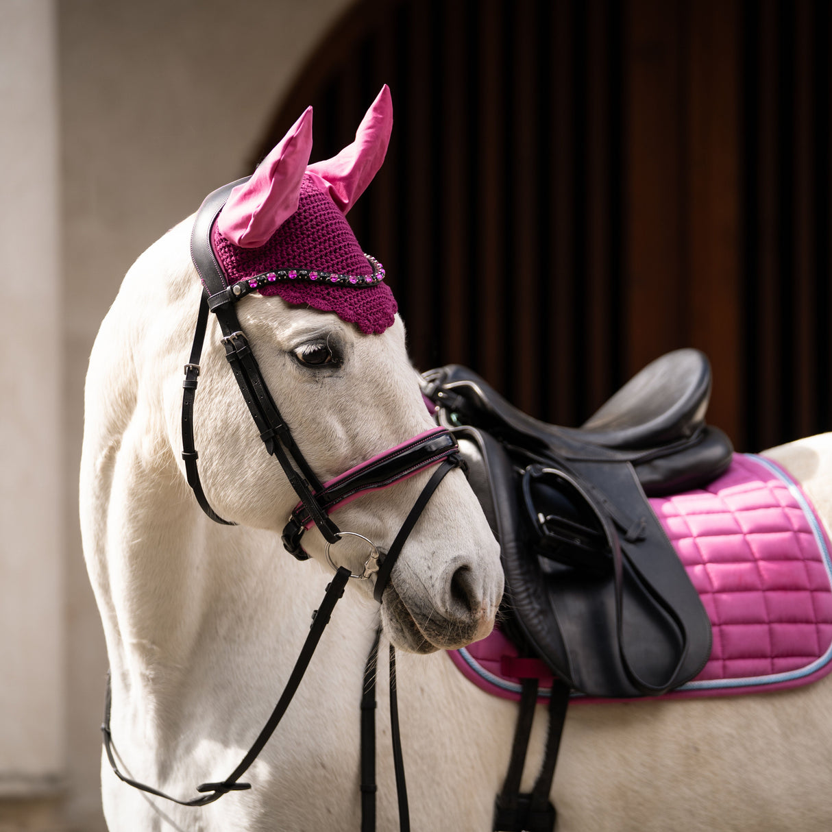 HKM Ear Bonnet -Manchester- #colour_magenta