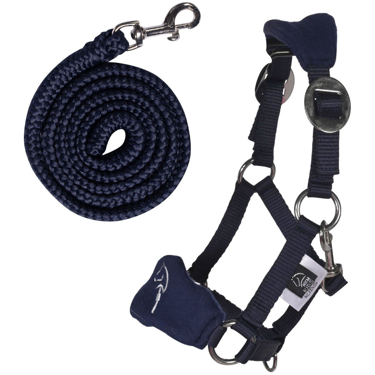 HKM Head Collar with Fleece -Hobby Horsing- #colour_blue