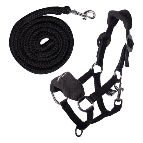 HKM Head Collar with Fleece -Hobby Horsing- #colour_black