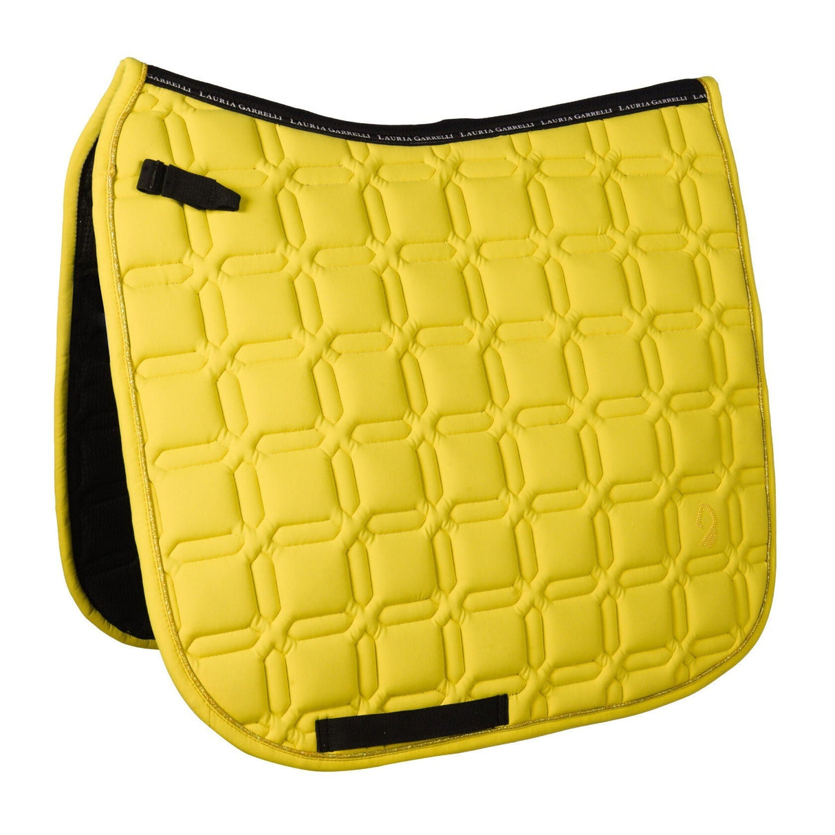 HKM Saddle Cloth -Limone Elegant- #colour_lemon