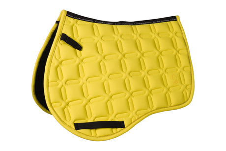 HKM Saddle Cloth -Limone Elegant- #colour_lemon