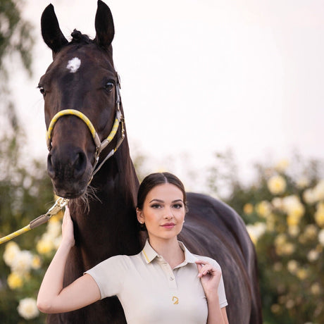 HKM Head Collar -Limone Sportive- #colour_grey-beige