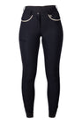 HKM Ladies Silicone Full Seat Riding Breeches -Limone- #colour_black