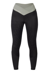 HKM Ladies Silicone Full Seat Riding Leggings -Limone- #colour_black