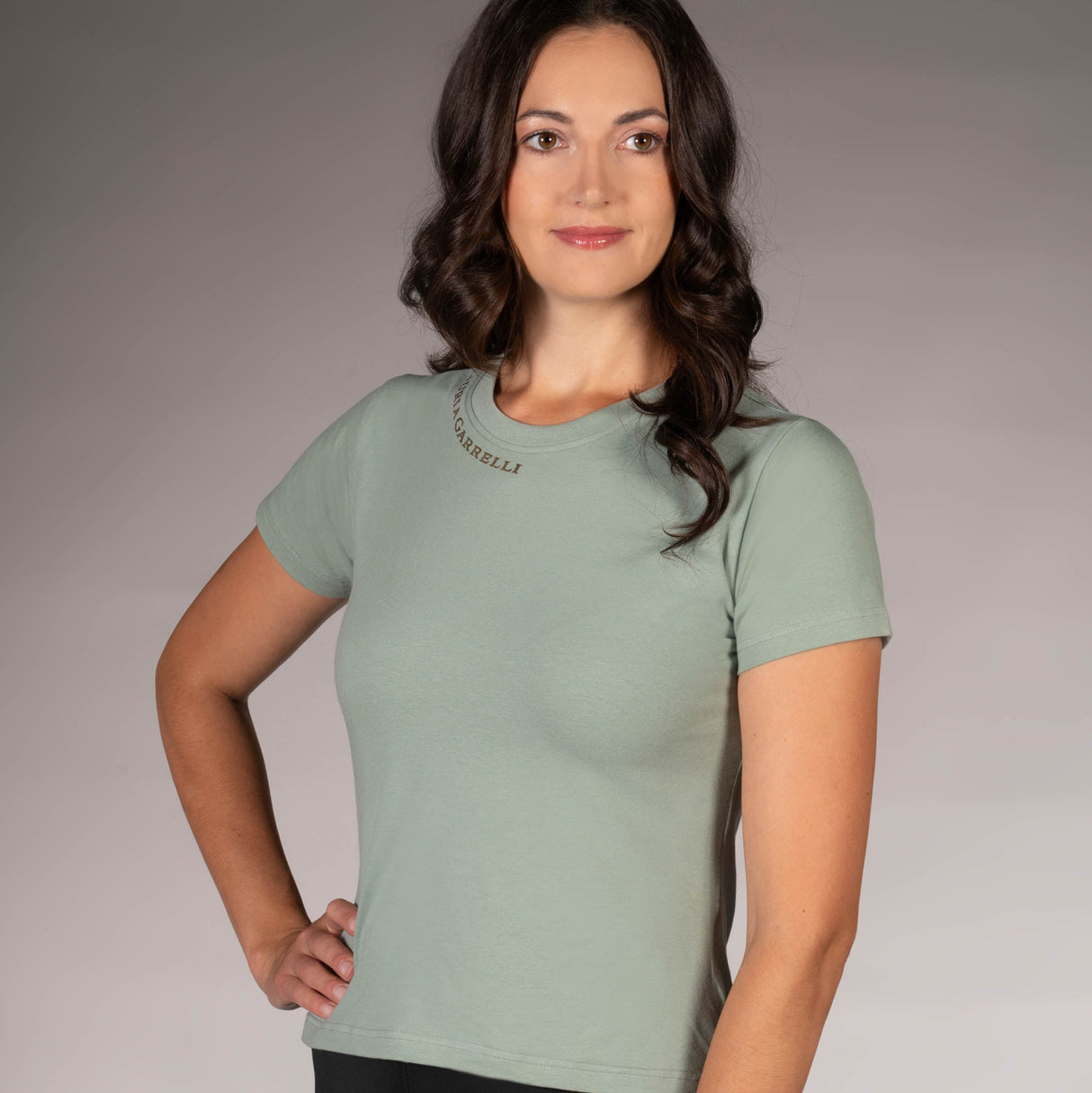 HKM T-Shirt -Limone- #colour_sage