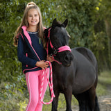 HKM Lead Rope -Maui- with Snap Hook #colour_pink-white