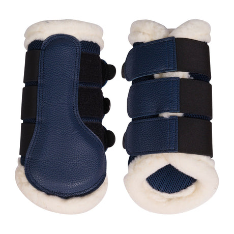 HKM Protection Boots -Comfort Premium Mesh- Fur #colour_deep-blue