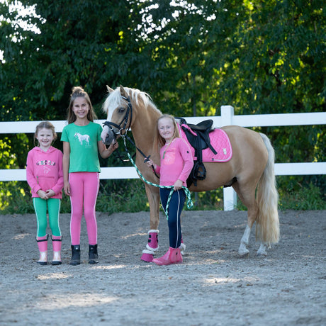 HKM Saddle Cloth -Maui Patch- For Shetland Ponies #colour_pink