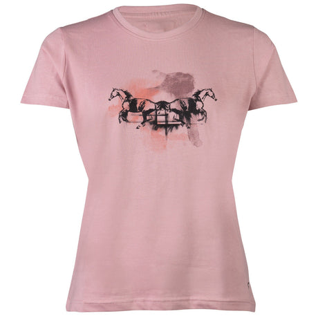 HKM T-Shirt -Running Horse- #colour_antique-pink