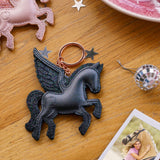 Imperial Riding Key To My Horse Keychain #colour_black-metallic