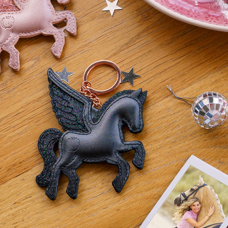 Imperial Riding Key To My Horse Keychain #colour_black-metallic