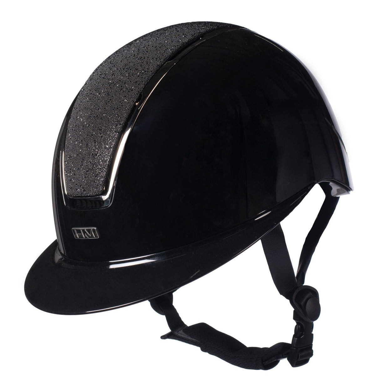 HKM Riding Helmet -Lady Shield Brillant- #colour_black-silver