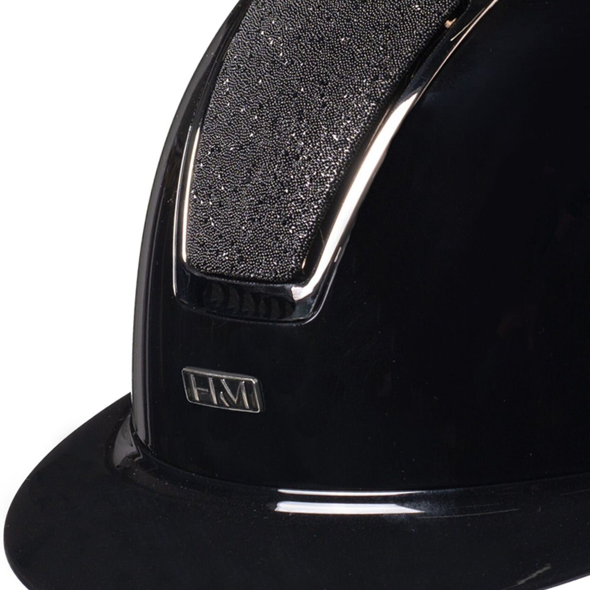 HKM Riding Helmet -Lady Shield Brillant- #colour_black-silver