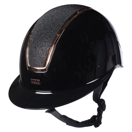 HKM Riding Helmet -Lady Shield Brillant- #colour_black-rose-gold