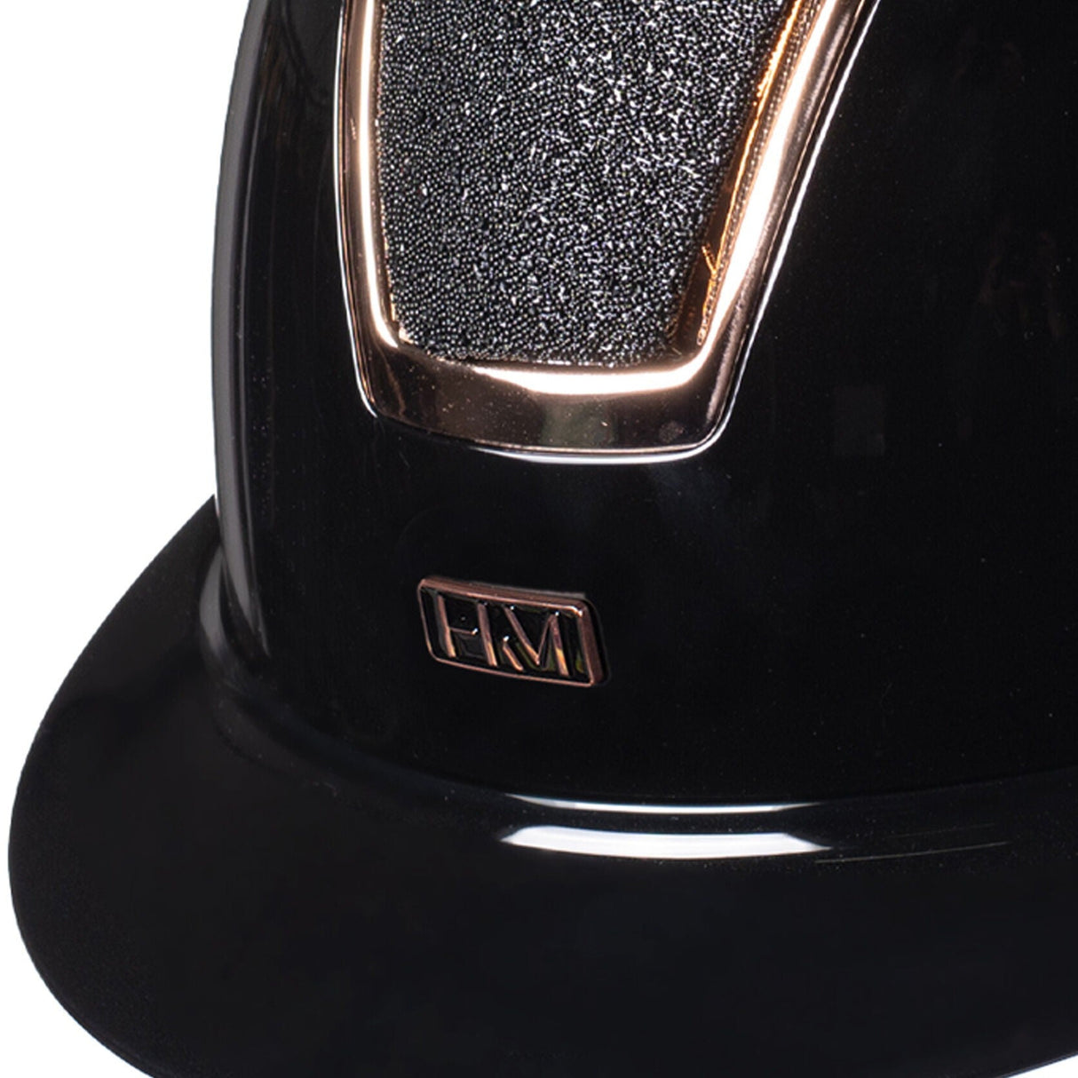 HKM Riding Helmet -Lady Shield Brillant- #colour_black-rose-gold