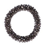 HKM Hair Ribbon -Crystal- #colour_silver