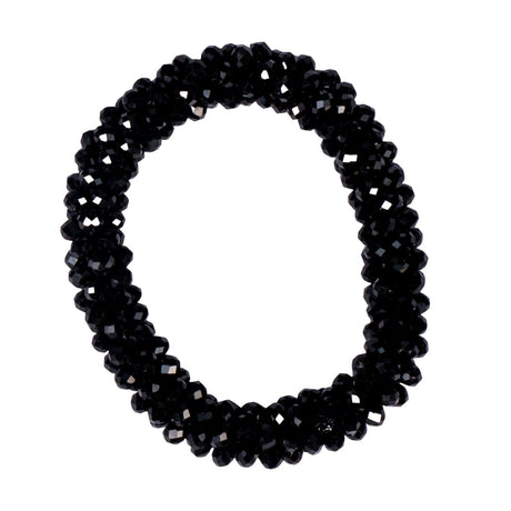 HKM Hair Ribbon -Crystal- #colour_black