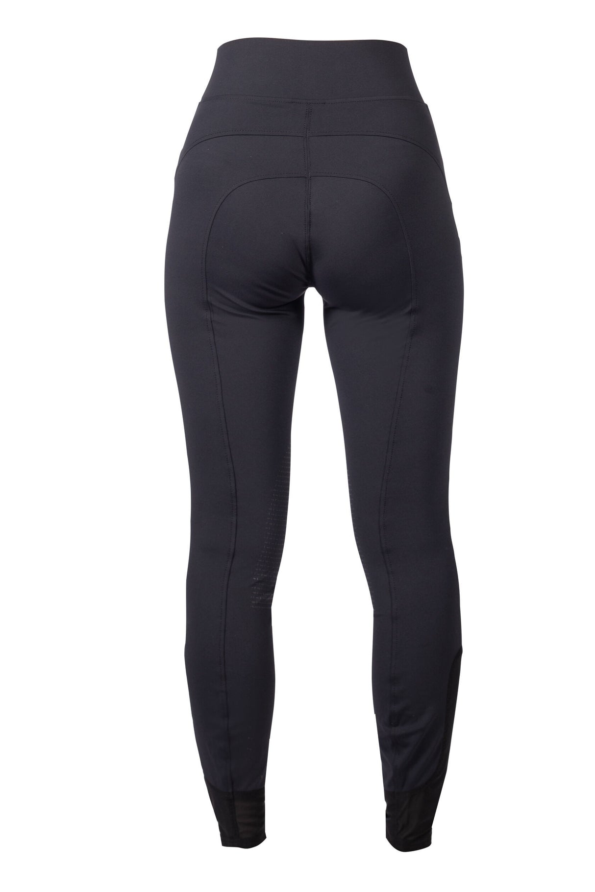 HKM Ladies Silicone Knee Patch Riding Leggings -Tammy- #colour_deep-blue