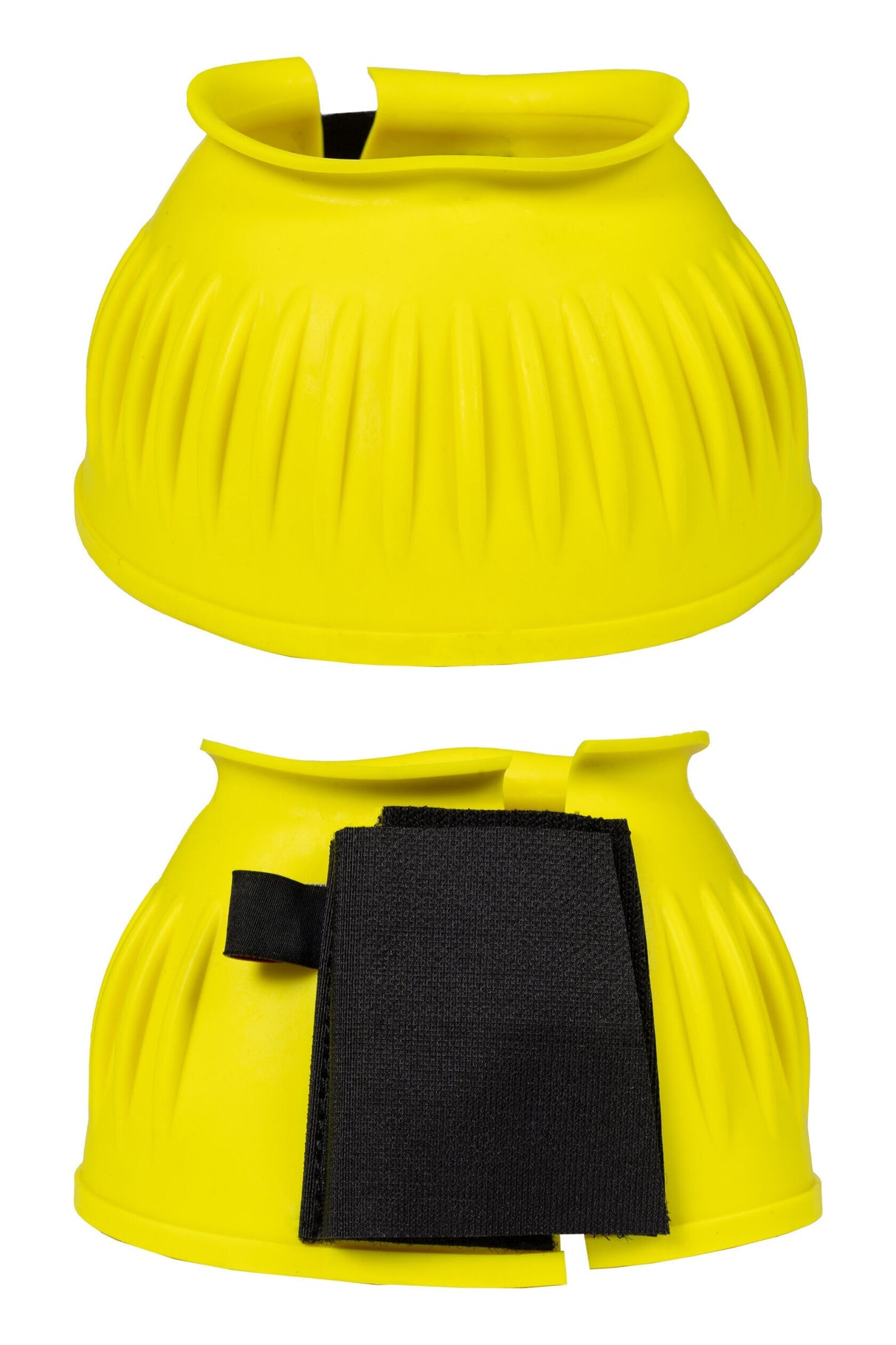 HKM Rubber Over Reach Boots -Atlanta Neon- #colour_neon-yellow