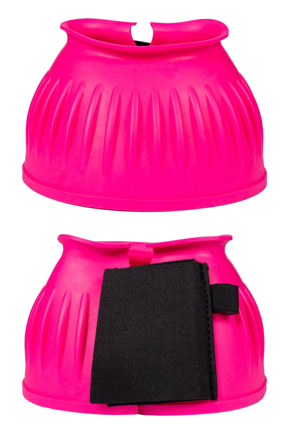 HKM Rubber Over Reach Boots -Atlanta Neon- #colour_neon-pink