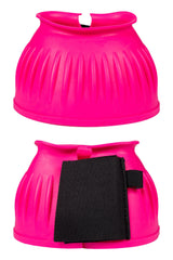 HKM Rubber Over Reach Boots -Atlanta Neon- #colour_neon-pink
