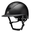 Charles Owen Kylo Wide Peak Matte Riding Hat #colour_black-matte-black-gloss