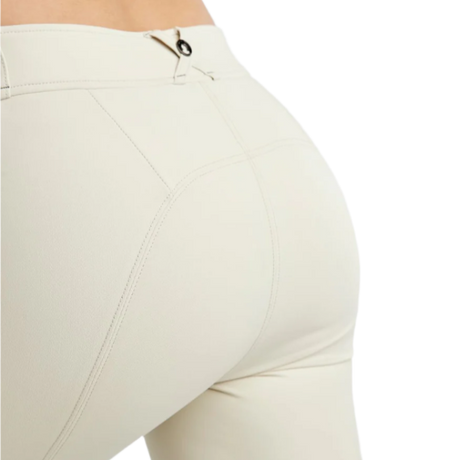 Montar MoZida Refined Gun Metal Crystals Knee Grip Breeches #colour_warm-light-grey